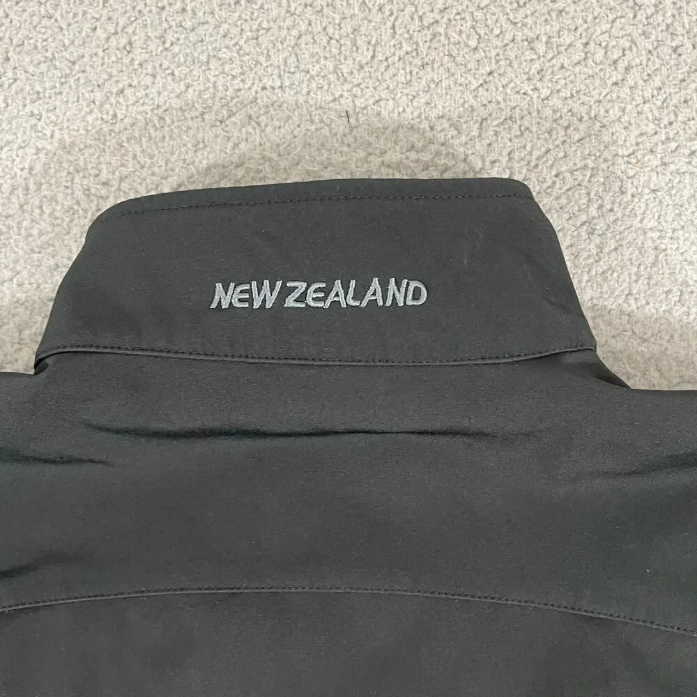 Wild Kiwi Jacket Men S Black Softshell Gorpcore Outdoor Full Zip